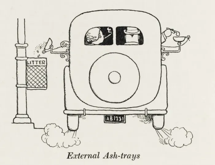 Framed Print : External car ashtrays / W H Robinson Framed Print : External car ashtrays / W H Robinson