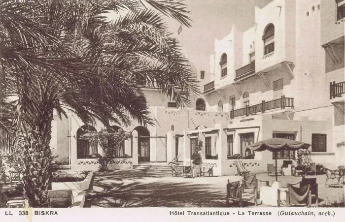 Framed Print : External view of the Hotel Transatlantique with its terrace Framed Print : External view of the Hotel Transatlantique with its terrace