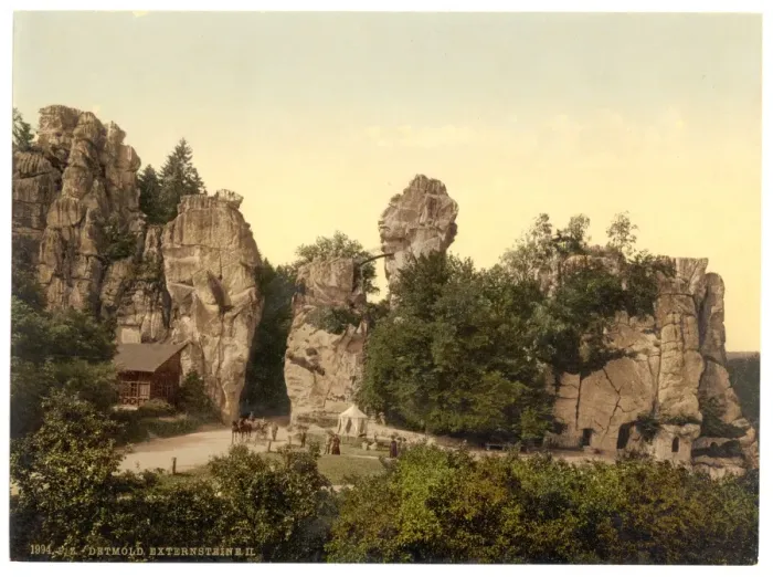 Framed Print : Externstein, II. Detmold, Lippe, Germany Framed Print : Externstein, II. Detmold, Lippe, Germany