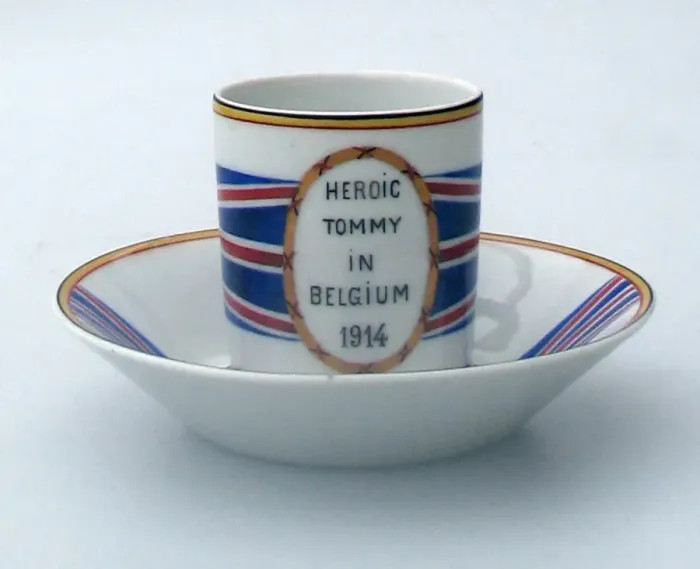 Framed Print : An extremely rare porcelain coffee cup - WWI Framed Print : An extremely rare porcelain coffee cup - WWI