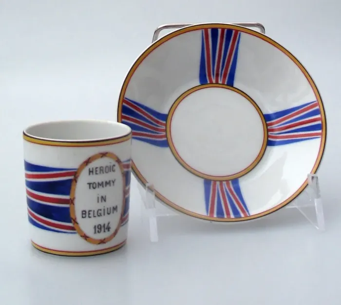 Framed Print : An extremely rare porcelain coffee cup - WWI Framed Print : An extremely rare porcelain coffee cup - WWI