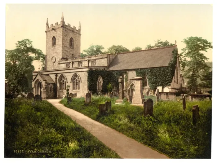 Framed Print : Eyam Church, Derbyshire, England Framed Print : Eyam Church, Derbyshire, England