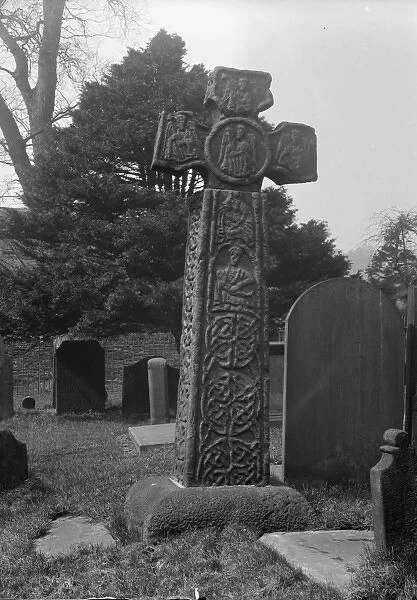 Eyam Churchyard, Derbyshire - Anglo Saxon Cross