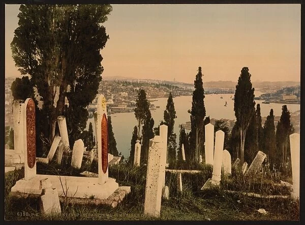 A part of the Eyoub (i. e. Uyup) cemetery, I, Constantinople