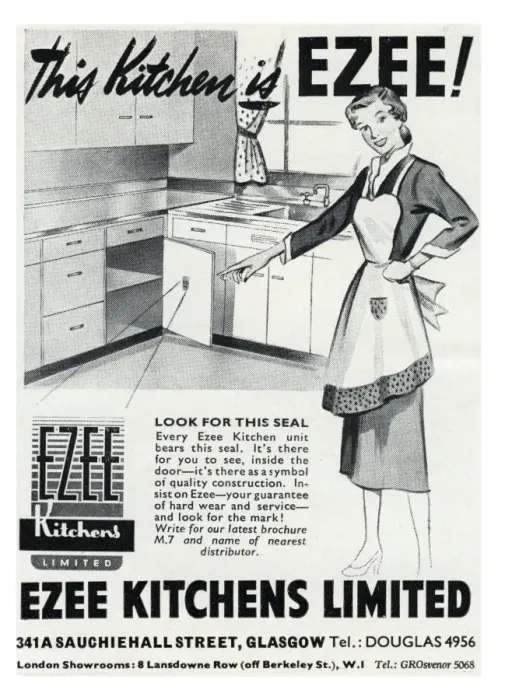 Framed Print : Ezee Kitchens advertisement Framed Print : Ezee Kitchens advertisement