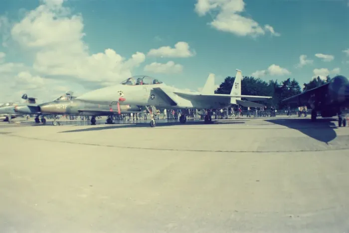 Framed Print : F-15 at Greenham Common Framed Print : F-15 at Greenham Common