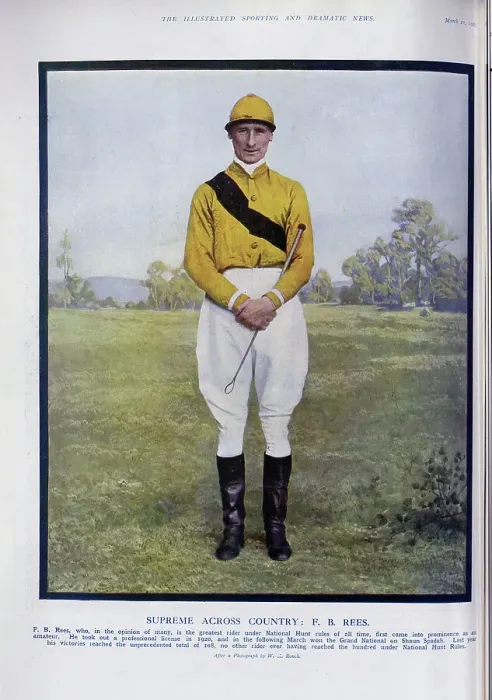Framed Print : F. B. Rees, Jockey Framed Print : F. B. Rees, Jockey