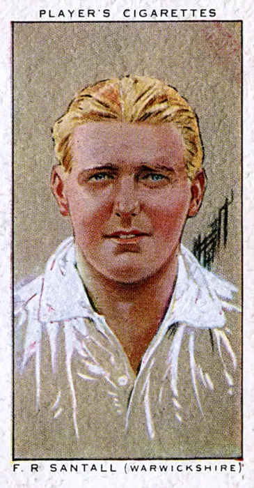 Framed Print : F R Santall, Warwickshire County cricketer Framed Print : F R Santall, Warwickshire County cricketer