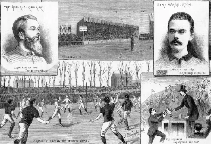 Framed Print : The FA challenge cup final, 1883 Framed Print : The FA challenge cup final, 1883