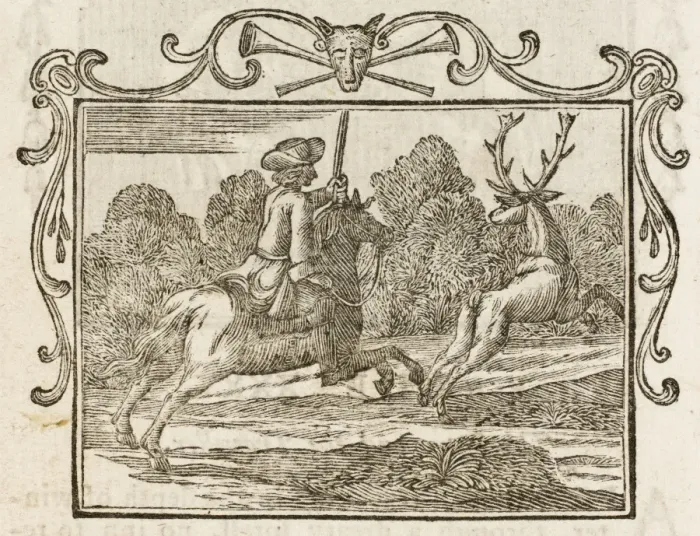 Framed Print : Fable / Horse & the Stag Framed Print : Fable / Horse & the Stag