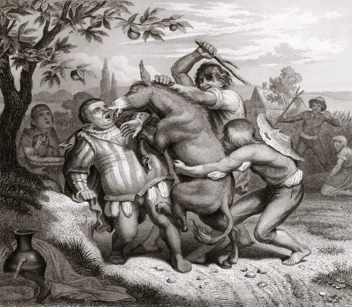 Framed Print : FABLE / MAN & DONKEY FABLE / MAN & DONKEY Framed Print : FABLE / MAN & DONKEY FABLE / MAN & DONKEY