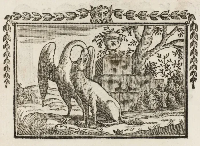 Framed Print : Fable / Wolf and Crane Framed Print : Fable / Wolf and Crane