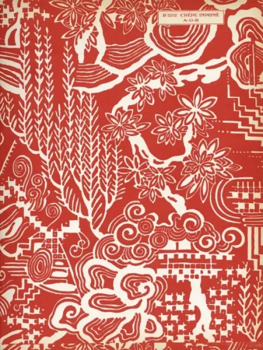 Framed Print : Fabric design, Art Gout Beaute, 1924 Framed Print : Fabric design, Art Gout Beaute, 1924