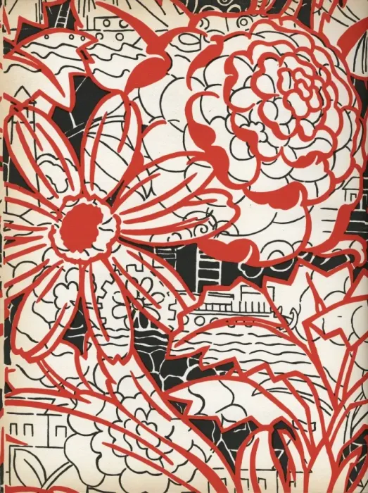 Framed Print : Fabric design, Art Gout Beaute, 1924 Framed Print : Fabric design, Art Gout Beaute, 1924