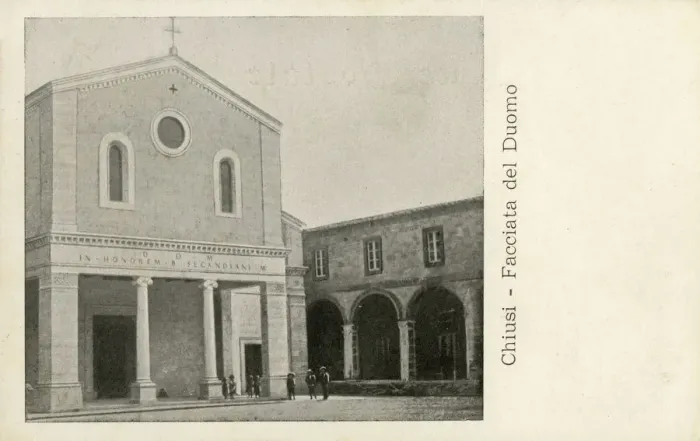 Framed Print : Facade of the Duomo San Secondo - Chiusi, Siena, Italy Date: 1903 Framed Print : Facade of the Duomo San Secondo - Chiusi, Siena, Italy Date: 1903