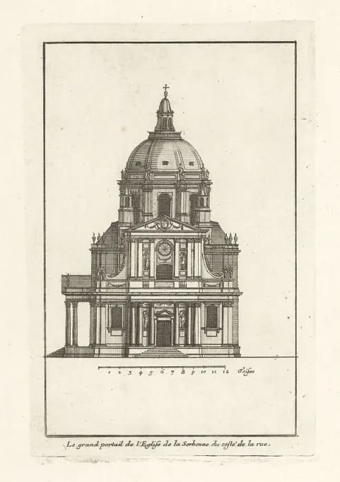 Framed Print : The front facade of the Sorbonne Chapel, Paris Framed Print : The front facade of the Sorbonne Chapel, Paris