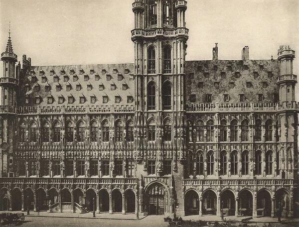 Facade of the Town Hall, Brussels, Belgium
