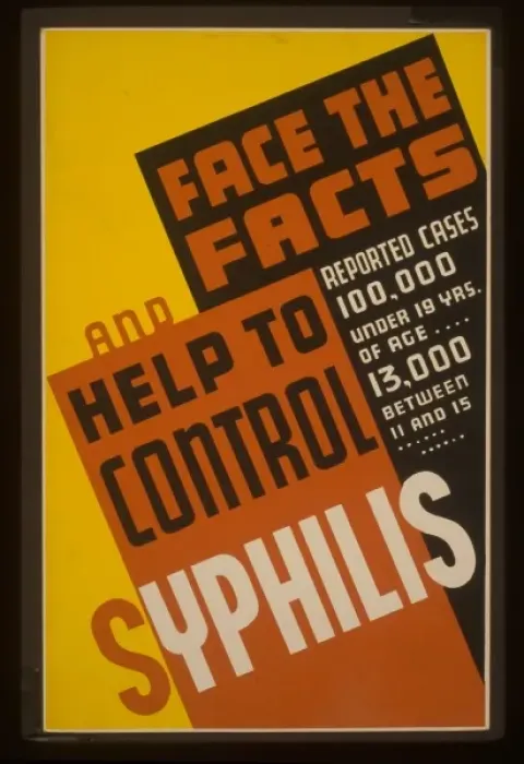 Framed Print : Face the facts and help to control syphilis Reported cases 1 Framed Print : Face the facts and help to control syphilis Reported cases 1