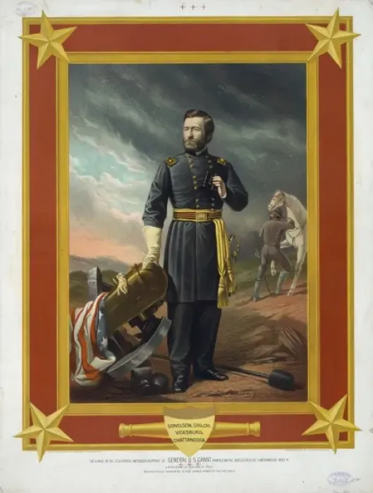 Framed Print : Facsimile of the celebrated antrobus portait of General U. S Framed Print : Facsimile of the celebrated antrobus portait of General U. S