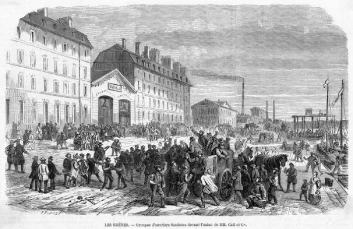 Framed Print : Factory Strike Framed Print : Factory Strike