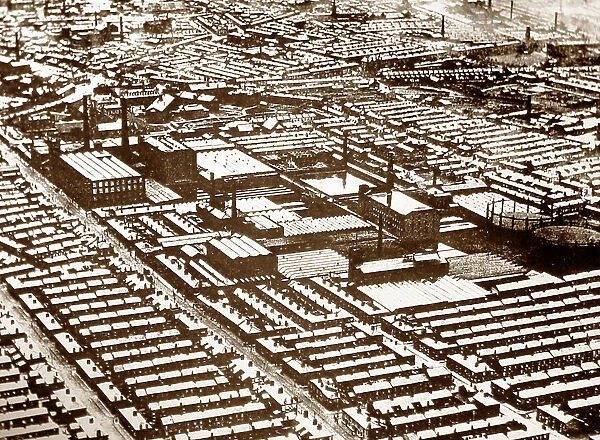 Factory and workers houses