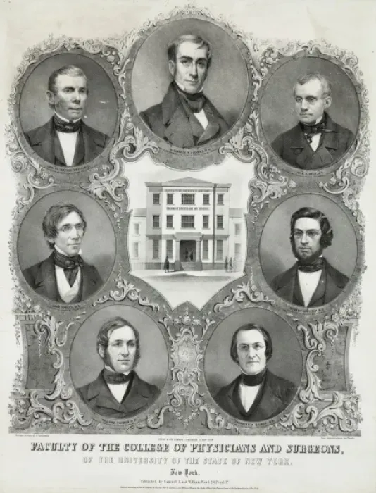 Framed Print : Faculty of the College of Physicians and Surgeons, of the Un Framed Print : Faculty of the College of Physicians and Surgeons, of the Un