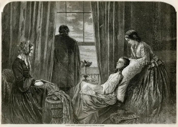 Framed Print : Fading away 1858 Framed Print : Fading away 1858