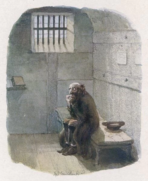 Fagin in his Cell. Fagin in the condemned cell