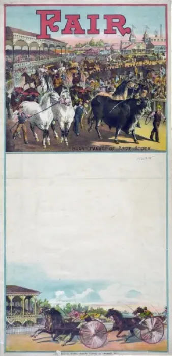 Framed Print : Fair, grand parade of prize stock Framed Print : Fair, grand parade of prize stock