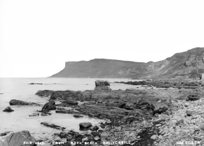 Framed Print : Fair Head from Rock Beach, Ballycastle Framed Print : Fair Head from Rock Beach, Ballycastle