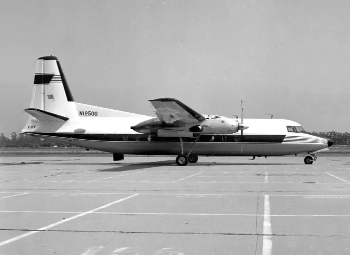 Framed Print : Fairchild F-27F N12500 Framed Print : Fairchild F-27F N12500