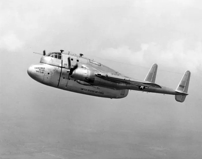 Framed Print : Fairchild XC-120 Pack Plane 48-330 Framed Print : Fairchild XC-120 Pack Plane 48-330