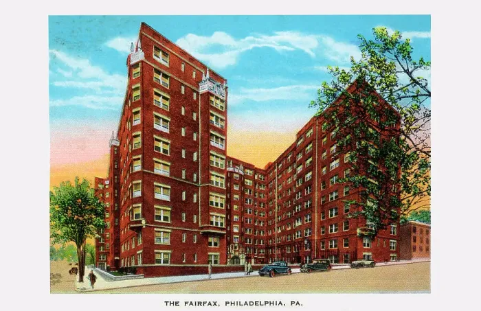 Framed Print : Fairfax Hotel, 43rd and Locust Streets, Philadelphia, PA Framed Print : Fairfax Hotel, 43rd and Locust Streets, Philadelphia, PA