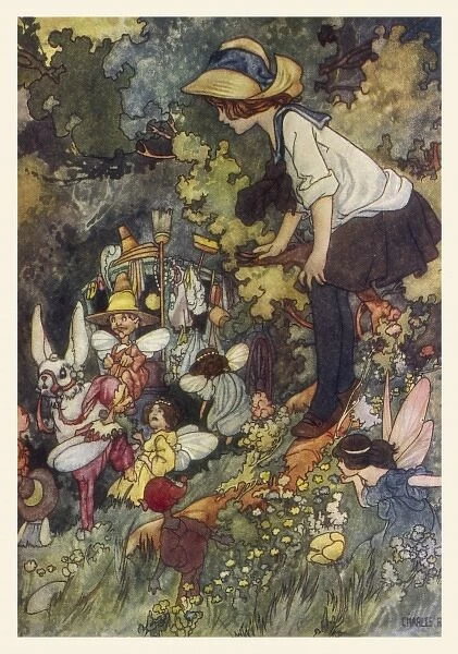Fairies in Garden