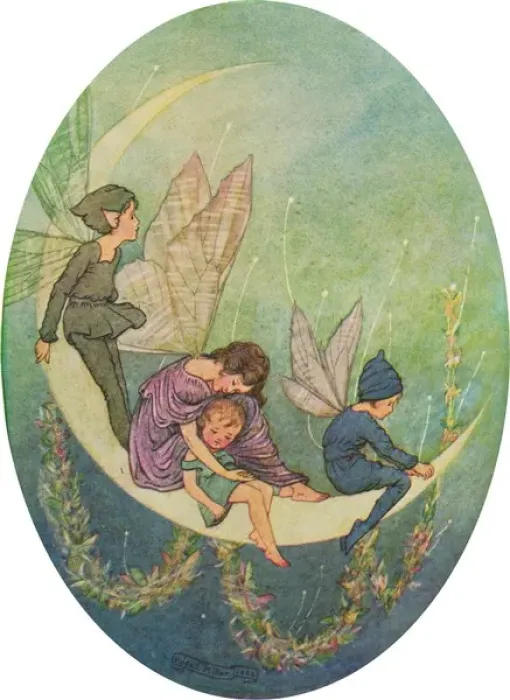 Framed Print : Fairies by Hilda Miller Framed Print : Fairies by Hilda Miller