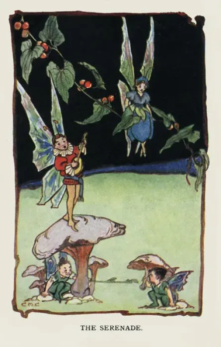 Framed Print : Fairies playing music Framed Print : Fairies playing music