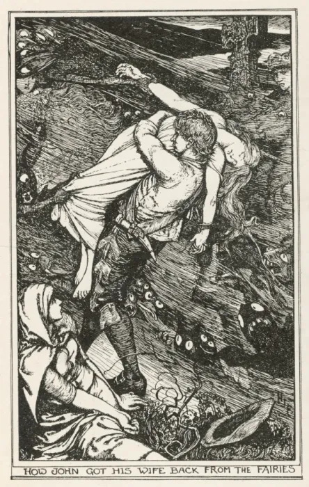 Framed Print : Fairies / Wife Rescued Framed Print : Fairies / Wife Rescued