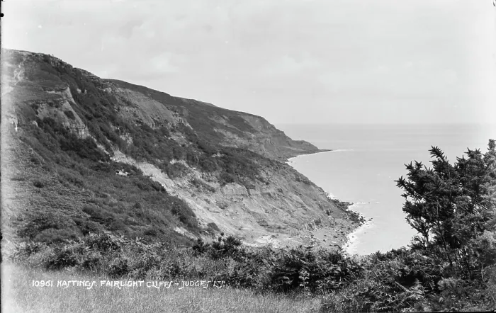 Framed Print : Fairlight Cliffs Framed Print : Fairlight Cliffs