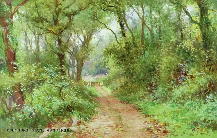 Framed Print : Fairlight Glen, Hastings, East Sussex Framed Print : Fairlight Glen, Hastings, East Sussex