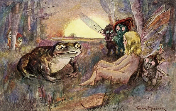 A fairy and a frog