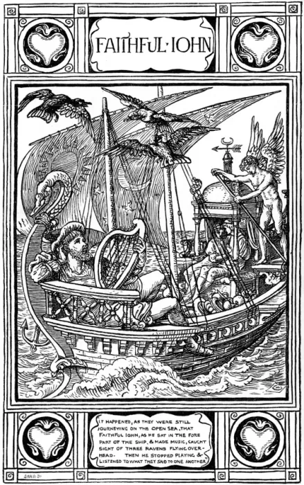 Framed Print : Faithful John / Crane Framed Print : Faithful John / Crane