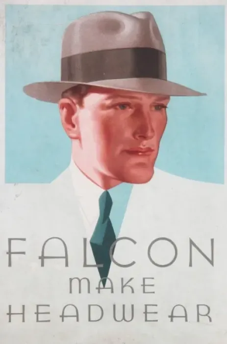 Framed Print : Falcon headwear ad Framed Print : Falcon headwear ad
