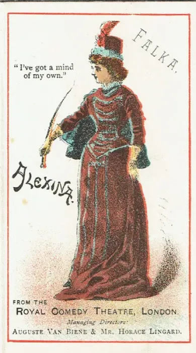 Framed Print : Falka by H. B. Farnie. Image of Alexina de Kelkirsch Framed Print : Falka by H. B. Farnie. Image of Alexina de Kelkirsch