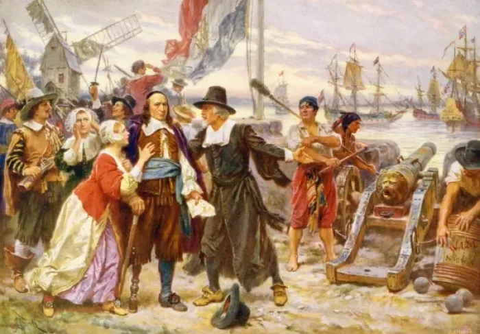 Framed Print : The fall of New Amsterdam Framed Print : The fall of New Amsterdam