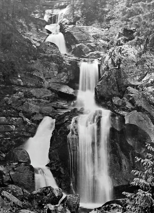Framed Print : Fallbach Waterfall, Triberg, Germany, Victorian period Framed Print : Fallbach Waterfall, Triberg, Germany, Victorian period