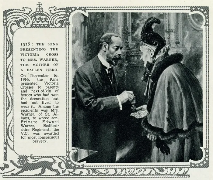 Framed Print : Fallen solder's mother receiving Victoria Cross Framed Print : Fallen solder's mother receiving Victoria Cross