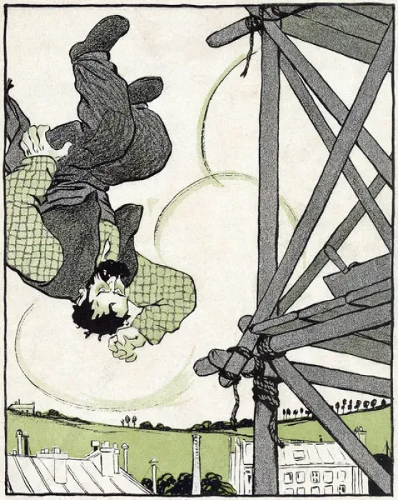 Framed Print : Falling Off Scaffolding Framed Print : Falling Off Scaffolding