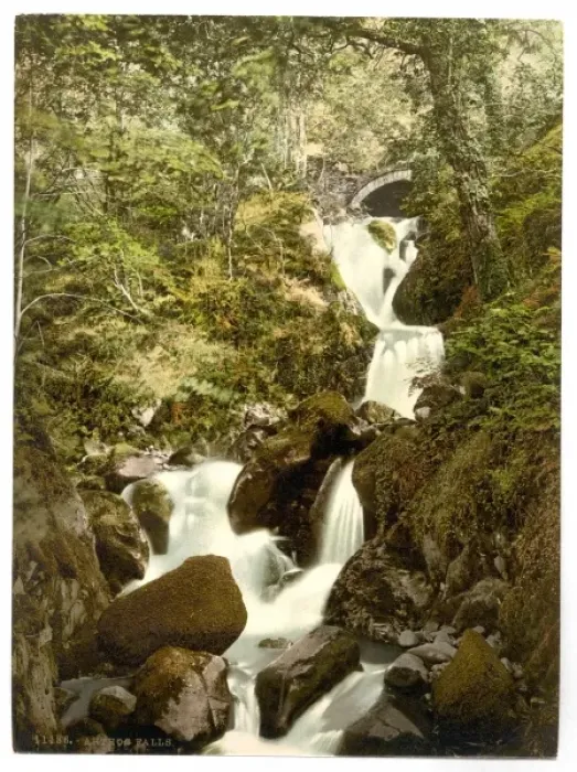 Framed Print : The Falls, Arthog Falls, England Framed Print : The Falls, Arthog Falls, England