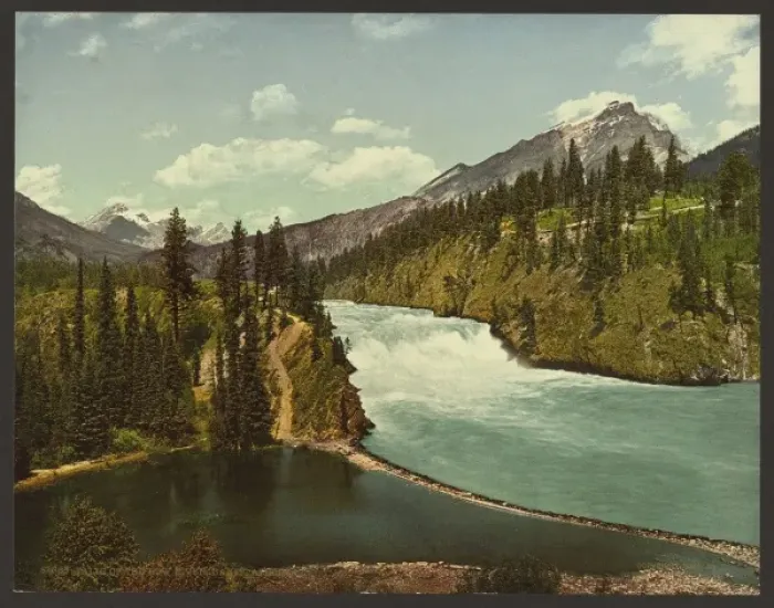 Framed Print : Falls of the Bow River, Banff, Alberta Framed Print : Falls of the Bow River, Banff, Alberta
