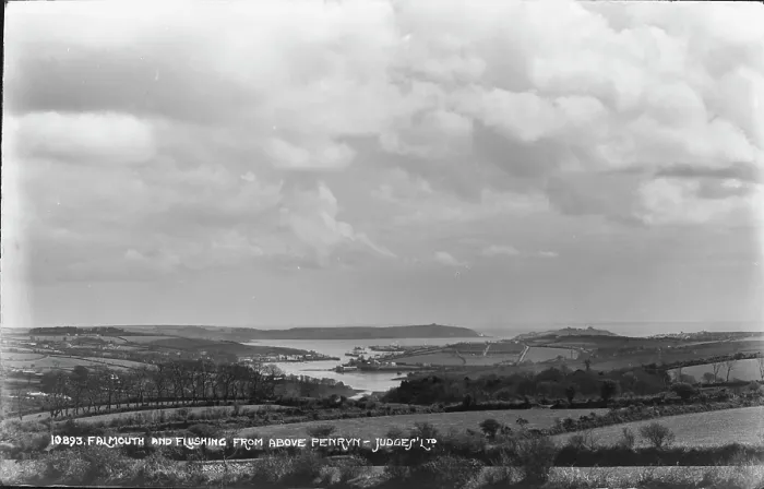 Framed Print : Falmouth and Flushing from Above Penryn Framed Print : Falmouth and Flushing from Above Penryn
